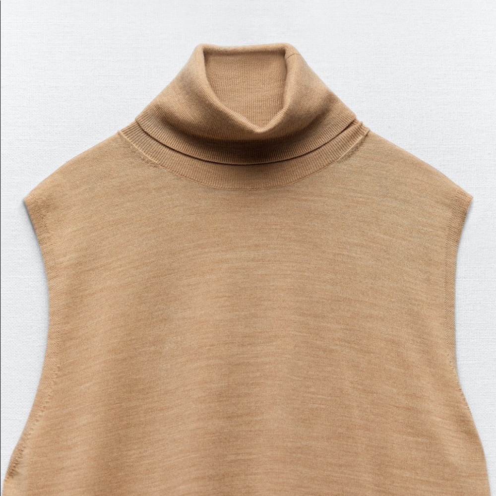 ZARA extra thin turtleneck wool sweater - Picture 4 of 5